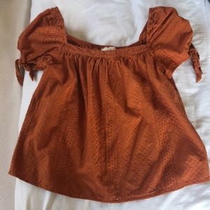 Cute orange spring top